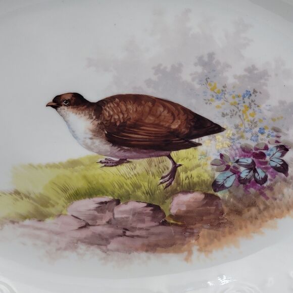 French Limoges Game Bird Large Serving Platter by Lewis Strauss & Sons Antique - Picture 3 of 14